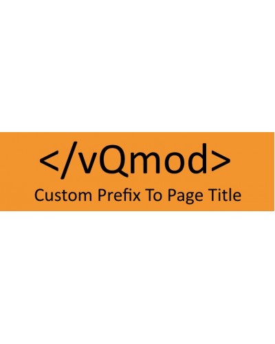 Custom Prefix To Page Title